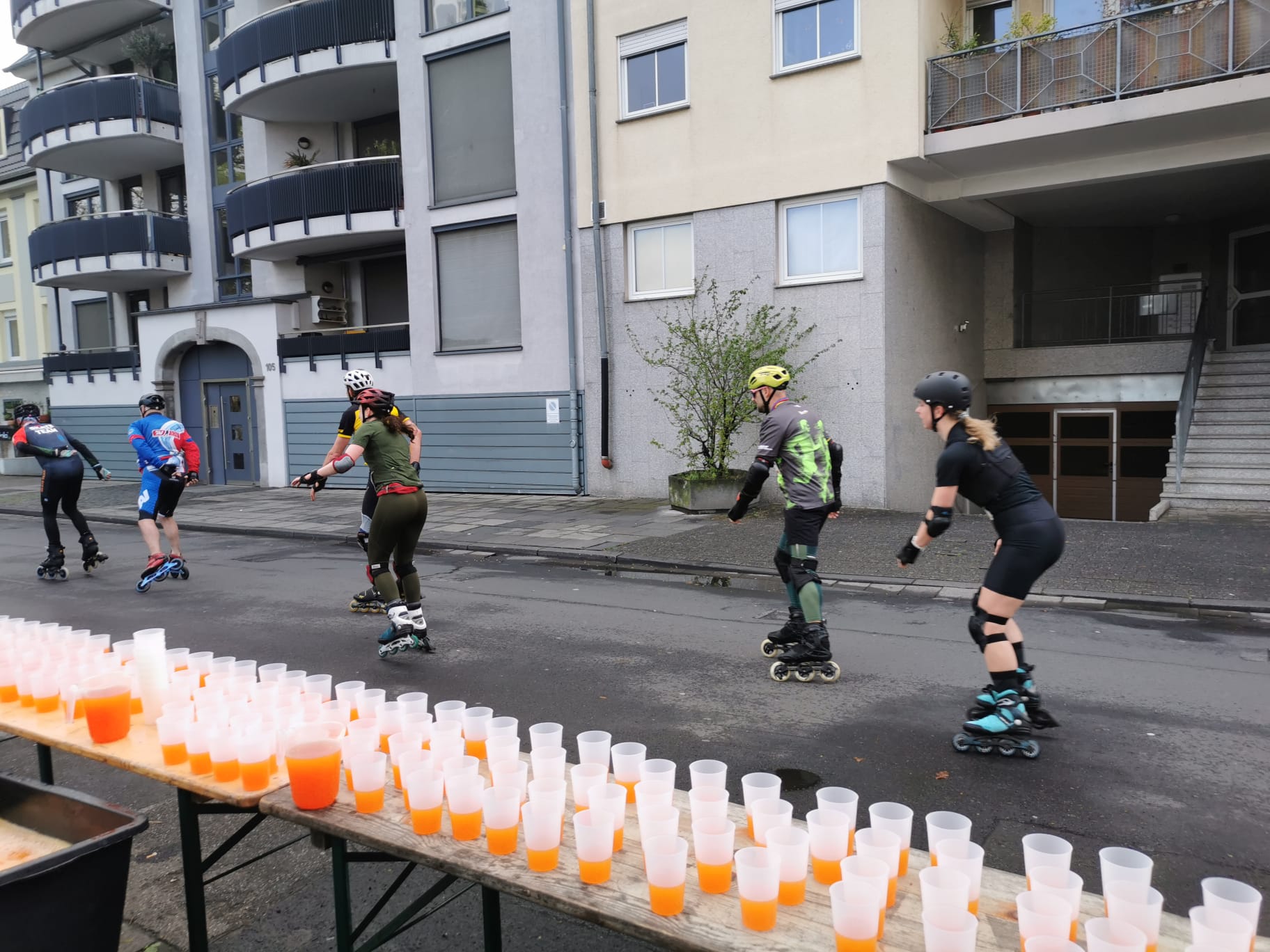 Verpflegungsstand Post-Marathon Bonn